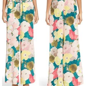 COPY - Lafayette 148 Floral Silk Drawstring Pants